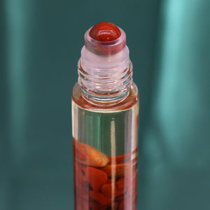 Red Jasper Essential Roller Oil Bottle - The Devil