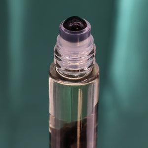 Black Tourmaline Essential Roller Oil Bottle - The Knights Of Swords