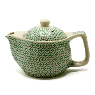 Small Green Mosaic Design Herbal Teapot