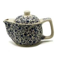 Load image into Gallery viewer, Small Blue Pattern Design Herbal Teapot