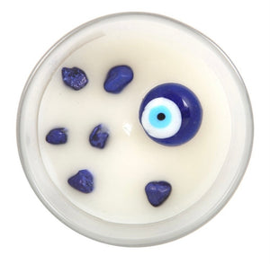 All Seeing Eye Crystal Chip Candle