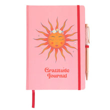 Load image into Gallery viewer, The Sun Gratitude Journal With Rose Quartz Pen