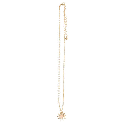 The Sun Celestial Rose Quartz Necklace & Card