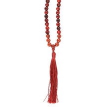 Load image into Gallery viewer, Grounding Rosewood &amp; Red Jasper Mallah Necklace