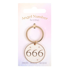 Load image into Gallery viewer, 666 Angel Number Keyring