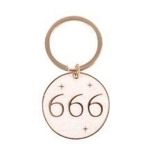 Load image into Gallery viewer, 666 Angel Number Keyring