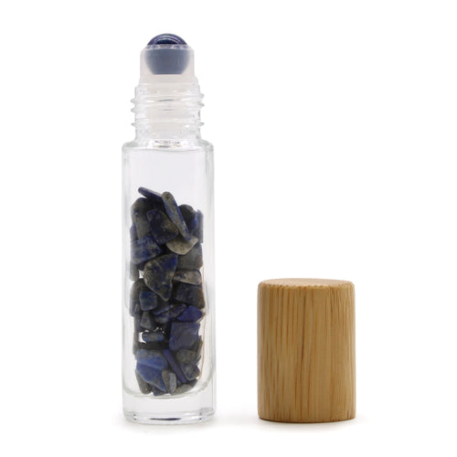 Sodalite Crystal Essential Oil Roller Bottle