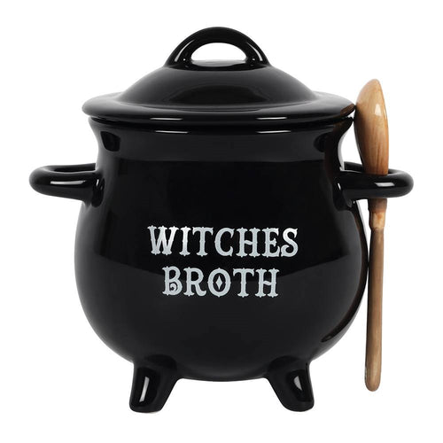 Witches Broth Cauldron Soup Bowl with Spoon