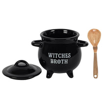 Load image into Gallery viewer, Witches Broth Cauldron Soup Bowl with Spoon