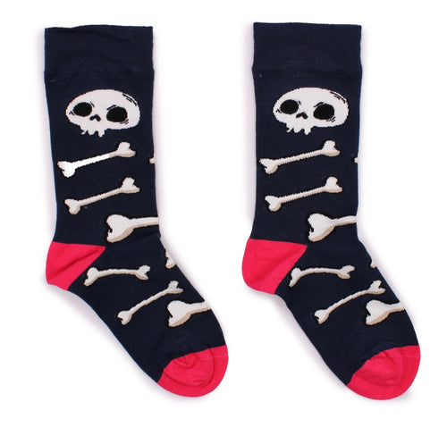 Hop Hare Bamboo Socks - Skull & Bones