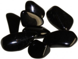 Black Tourmaline Tumblestone.  Black Tourmaline is considered among the top protective stones. It can help with grounding and creating a shield against harmful electromagnetic fields.  Each stone measures approximately 20mm - 30mm per stone. Shape may vary.