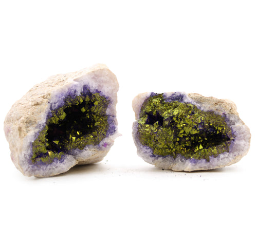 Natural With Purple & Gold Geode