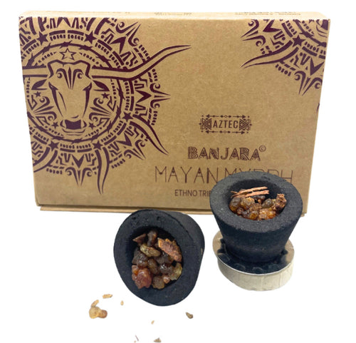 Banjara Mayan Myrrh Smudge Cups