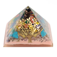 Load image into Gallery viewer, Tree Orgonite With Earth Base Pyramid 70mm