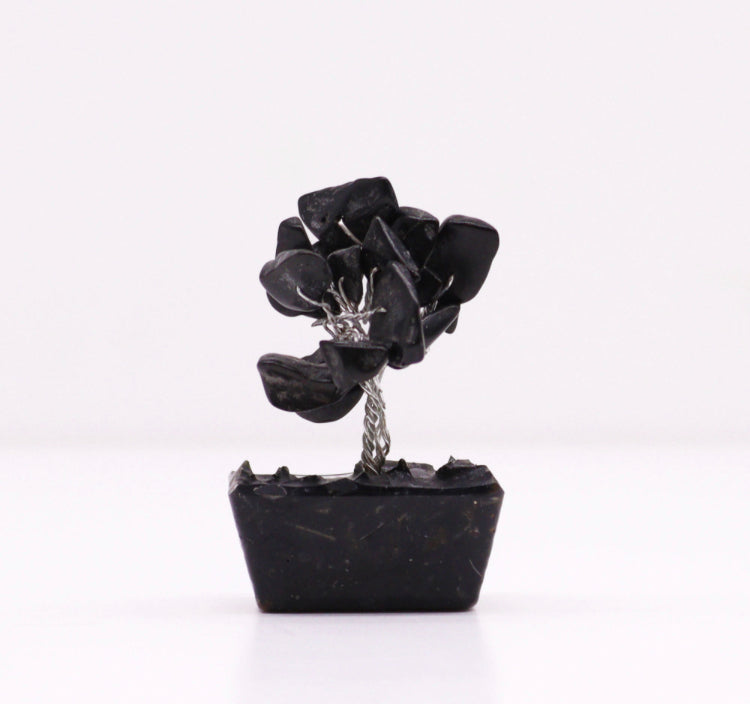 Mini Black Agate Crystal Tree
