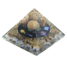 Load image into Gallery viewer, Midnight Reiki Orgonite Pyramid 70mm