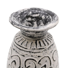 Load image into Gallery viewer, Cream Swirls Shaped Vase