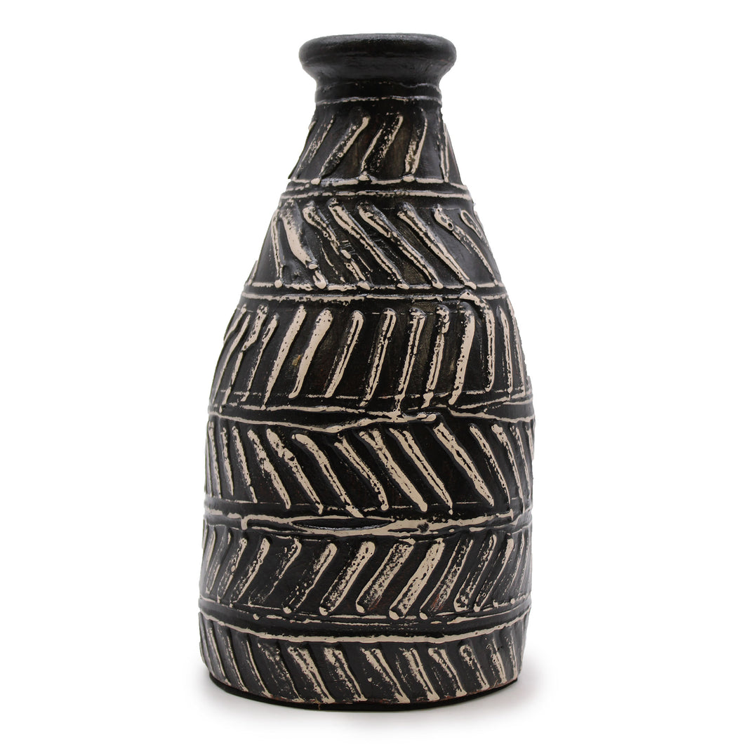 Chocolate Greek Taper Vase