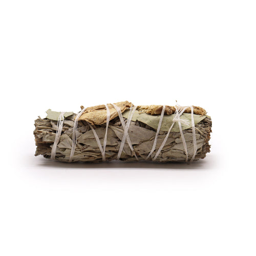 White Sage, Eucalyptus and Ginger Smudge Stick