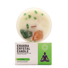Load image into Gallery viewer, Heart Chakra Crystal Candle