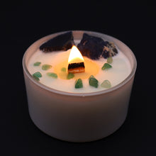 Load image into Gallery viewer, Throat Chakra Crystal Candle