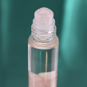 Rose Quartz Essential Roller Oil Bottle - The Lovers