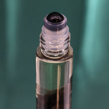 Load image into Gallery viewer, Black Tourmaline Essential Roller Oil Bottle - The Knights Of Swords
