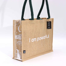 Load image into Gallery viewer, I Am Powerful Jute Bag