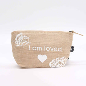 I Am Loved Jute Pouch
