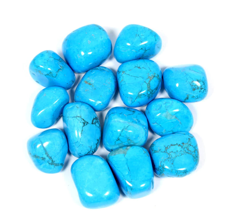 Blue Howlite Polished Tumblestone