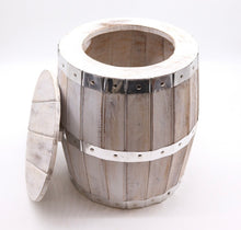 Load image into Gallery viewer, Beer Barrel Stool - Whitewash