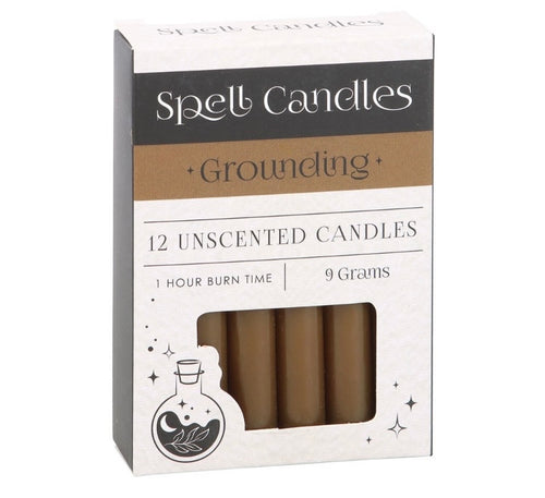 Pack of 12 Grounding Spell Candles