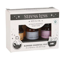 Load image into Gallery viewer, Set Of 3 Stress Less Blended Essential Oils