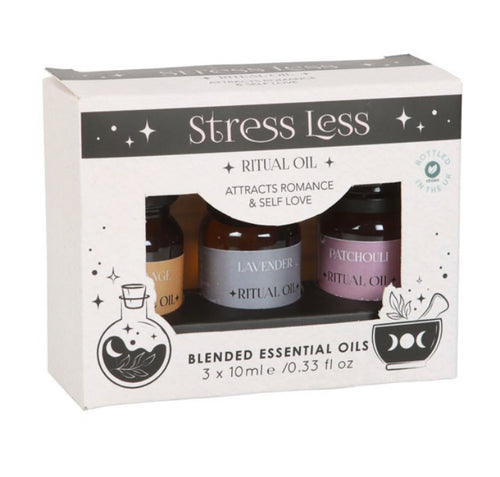 Set Of 3 Stress Less Blended Essential Oils