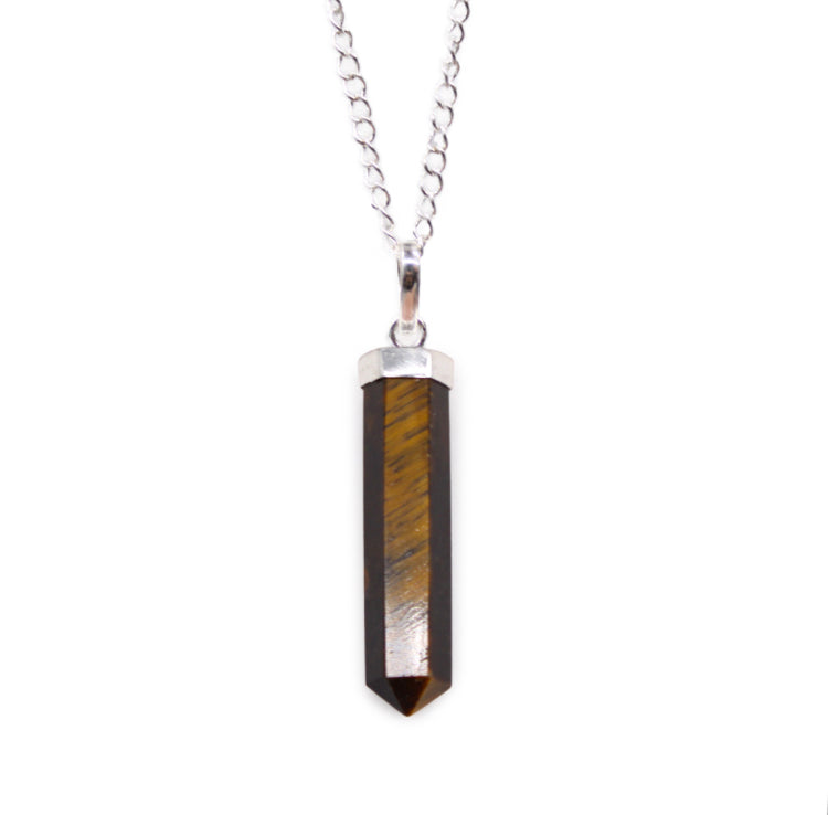 Tigers Eye Point Necklace