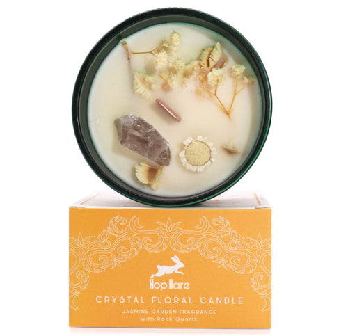 Crystal Flower Candle - The Lion
