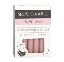 Load image into Gallery viewer, Pack of 12 Self Love Spell Candles