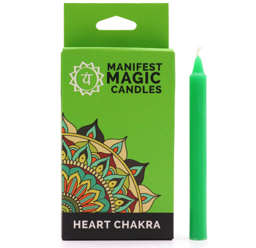 Green Heart Chakra Manifest Magic Candles