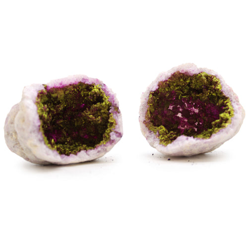Natural With Pink & Gold Geode