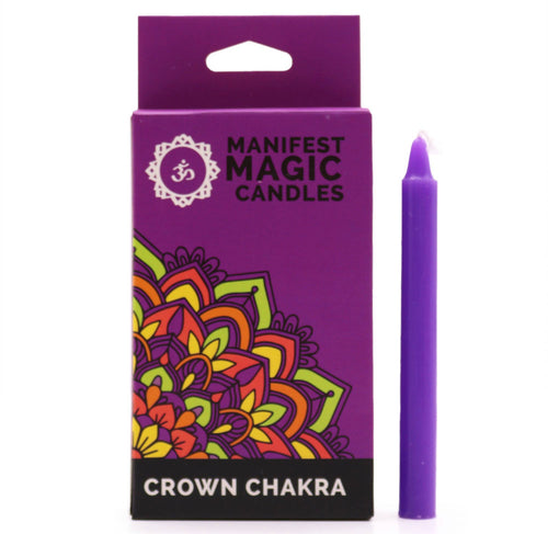 Violet Crown Chakra Manifest Magic Candles