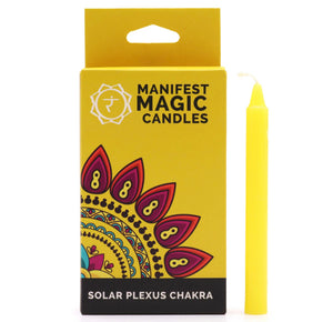 Yellow Solar Plexus Chakra Manifest Magic Candles
