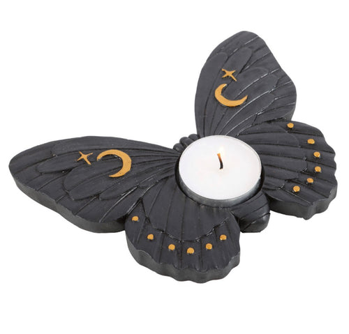 Black Moth Tealight Holder