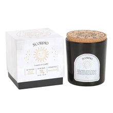 Load image into Gallery viewer, Scorpio Black Oudh Crystal Zodiac Candle