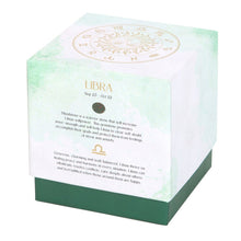 Load image into Gallery viewer, Libra Sweet Jasmine Crystal Zodiac Candle