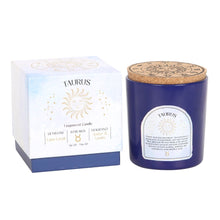 Load image into Gallery viewer, Taurus Amber &amp; Vanilla Crystal Zodiac Candle