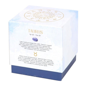 Taurus Amber & Vanilla Crystal Zodiac Candle