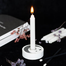 Load image into Gallery viewer, White Mystical Moon Spell Candle Holder