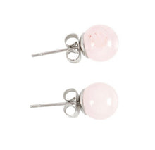 Load image into Gallery viewer, Rose Quartz Crystal Stud Earrings