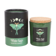 Load image into Gallery viewer, Luna Moth White Sage Candle