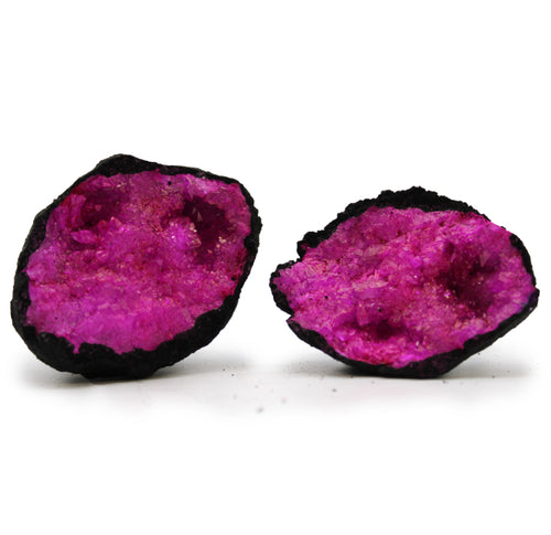 Black With Pink Geode